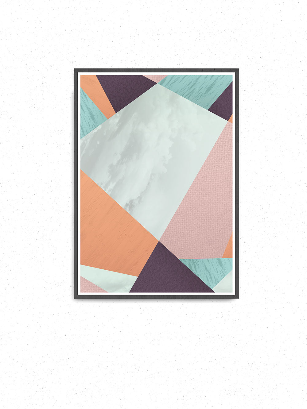 Cherry Blossom Geometric Art Print
