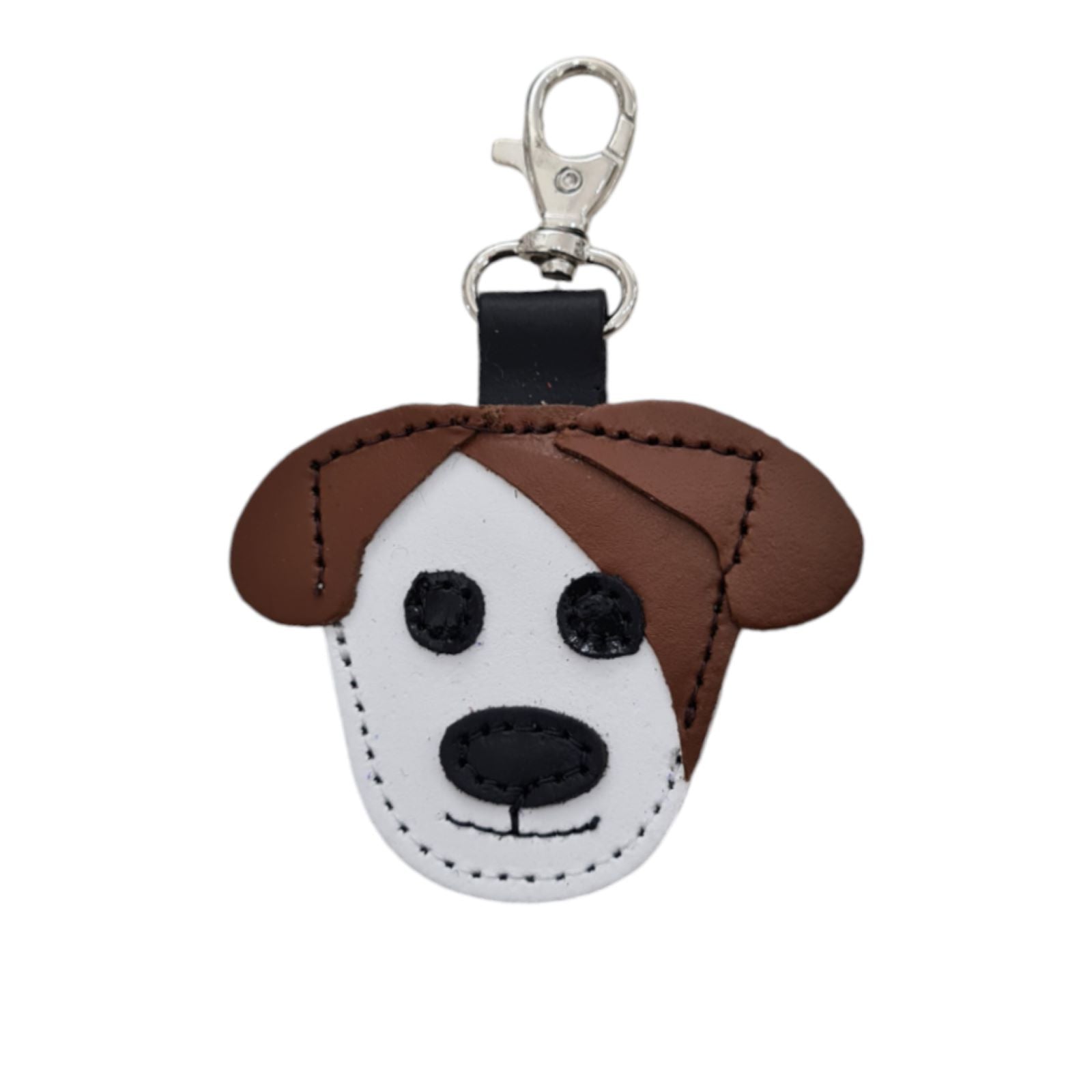Cute Dog Bag Charm in Chestnut