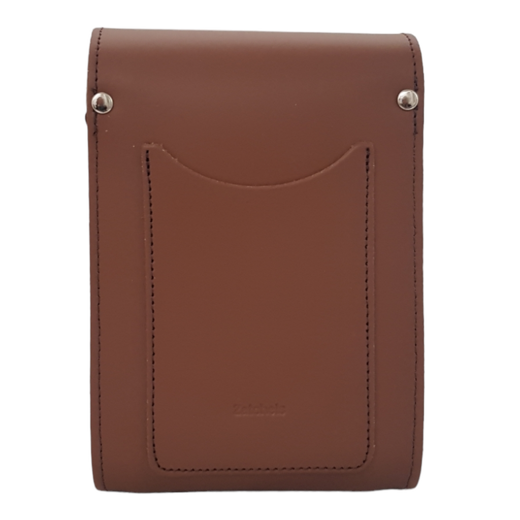 Handmade Leather Festival Phone Bag Chestnut