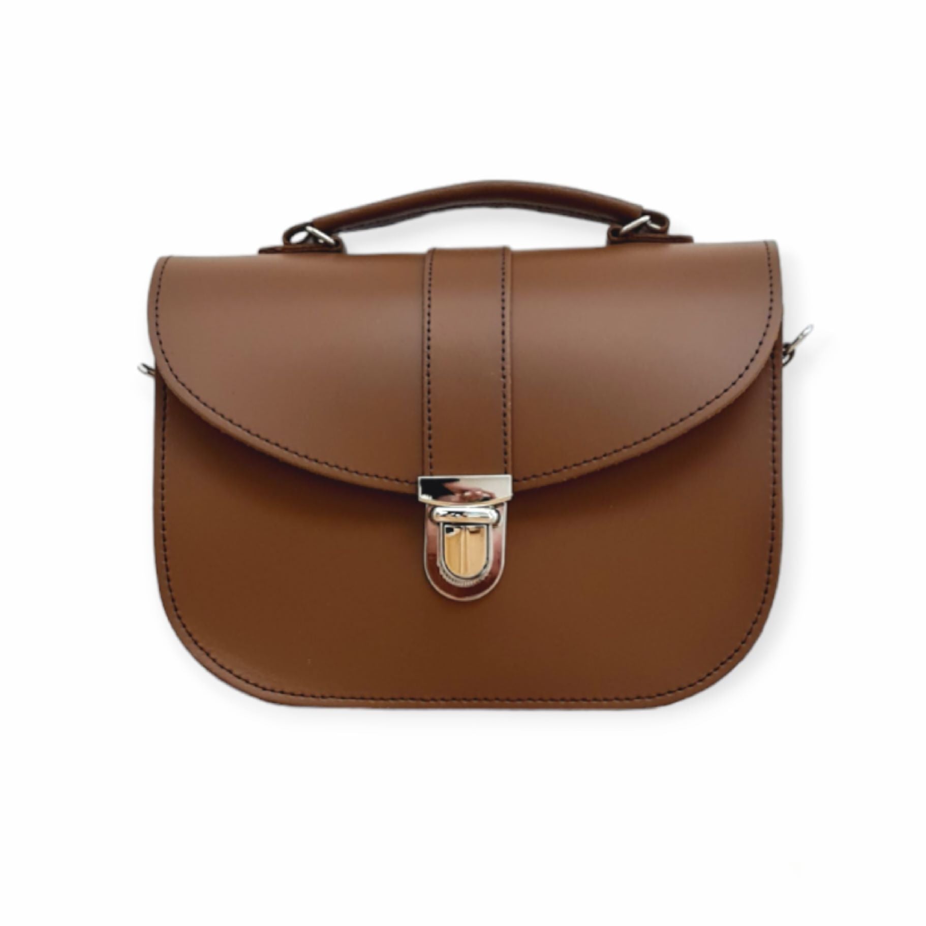 Olympia Handmade Leather Bag in Chestnut