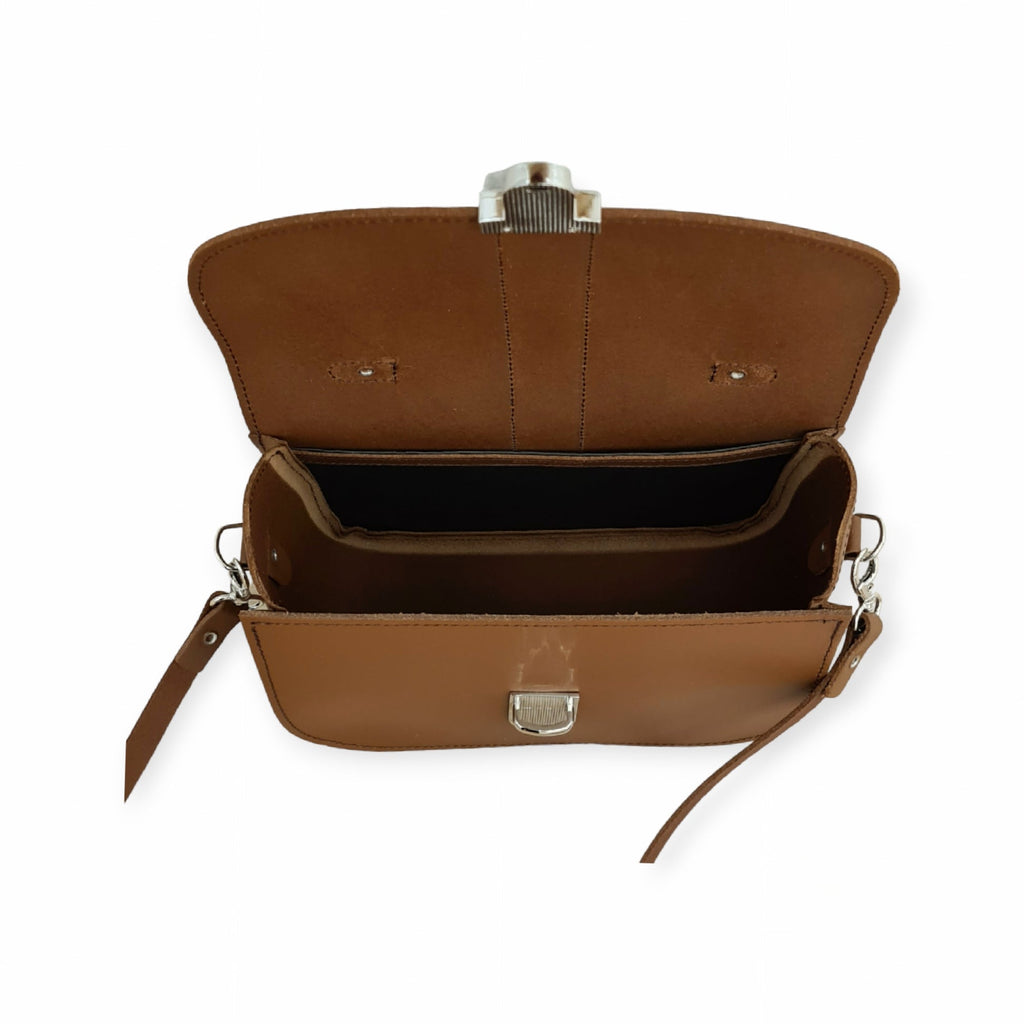 Olympia Handmade Leather Bag in Chestnut