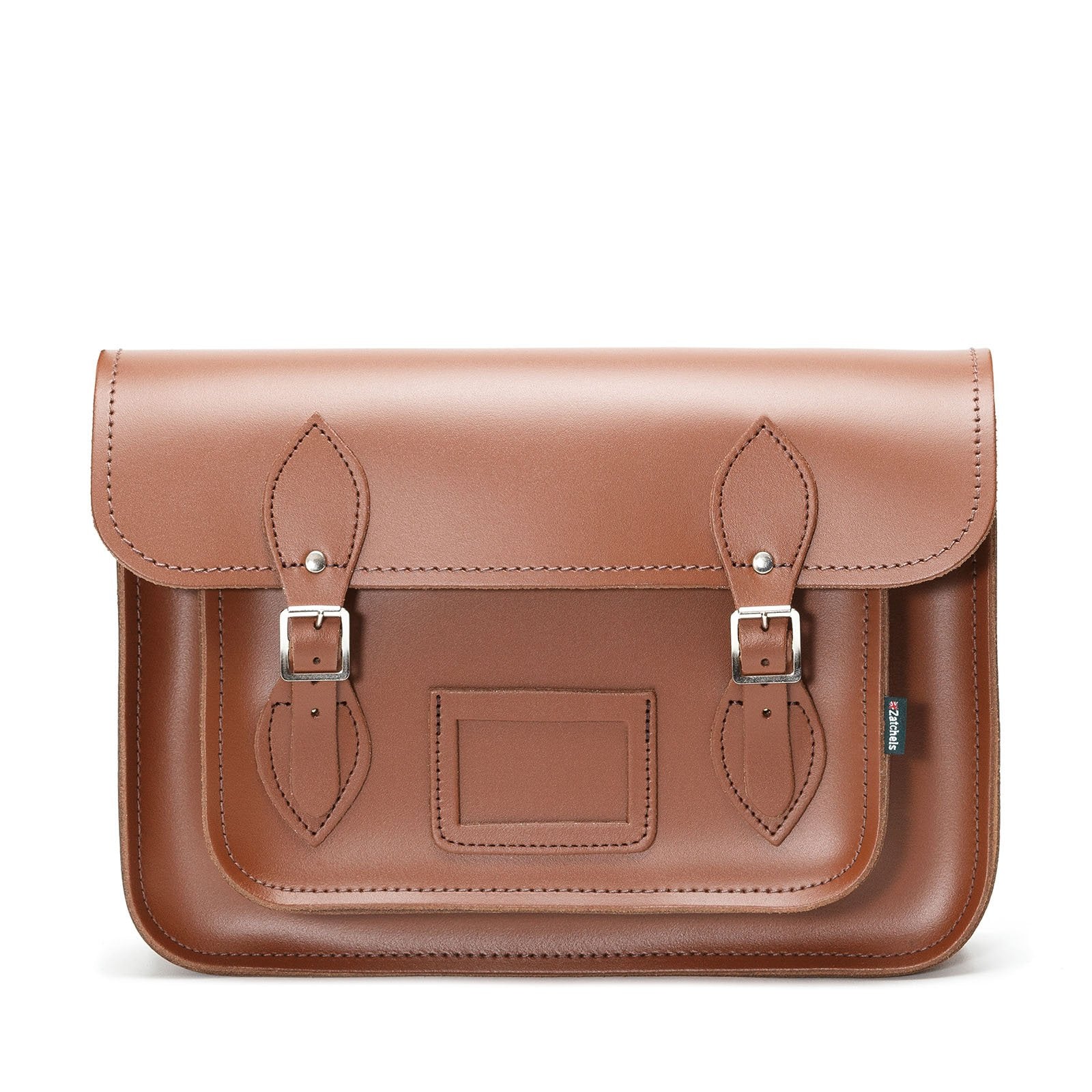 Handmade Leather Satchel in Chestnut