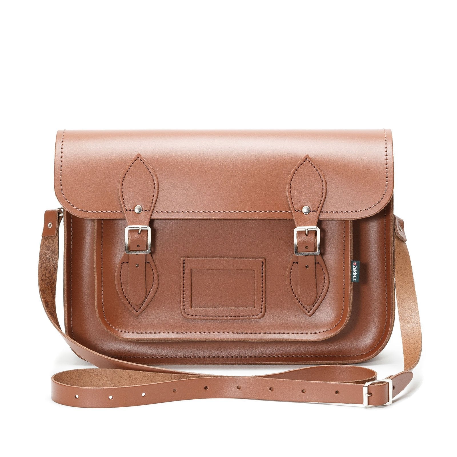 Handmade Leather Satchel in Chestnut