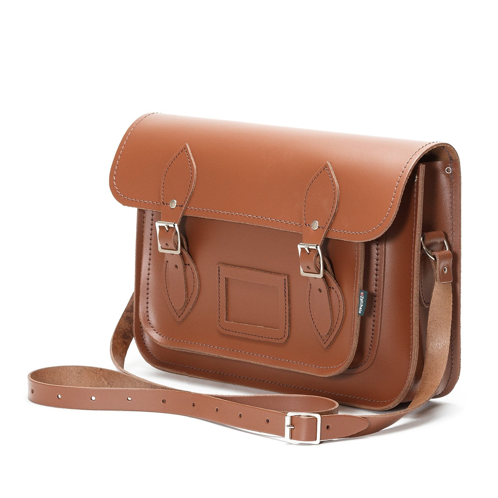 Handmade Leather Satchel in Chestnut