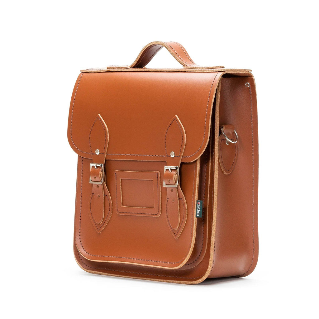 Handmade Leather City Backpack in Chestnut