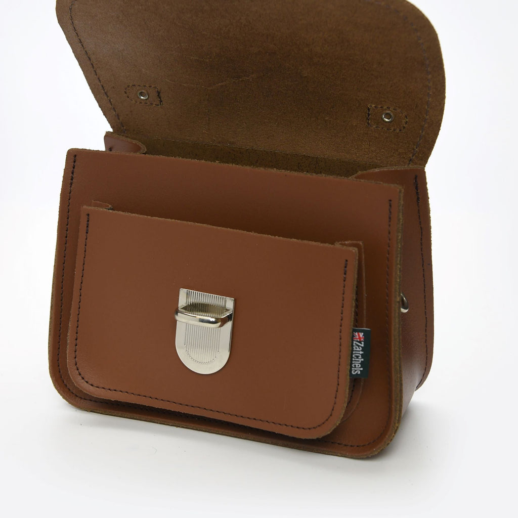 Luna Handmade Leather Bag in Chestnut