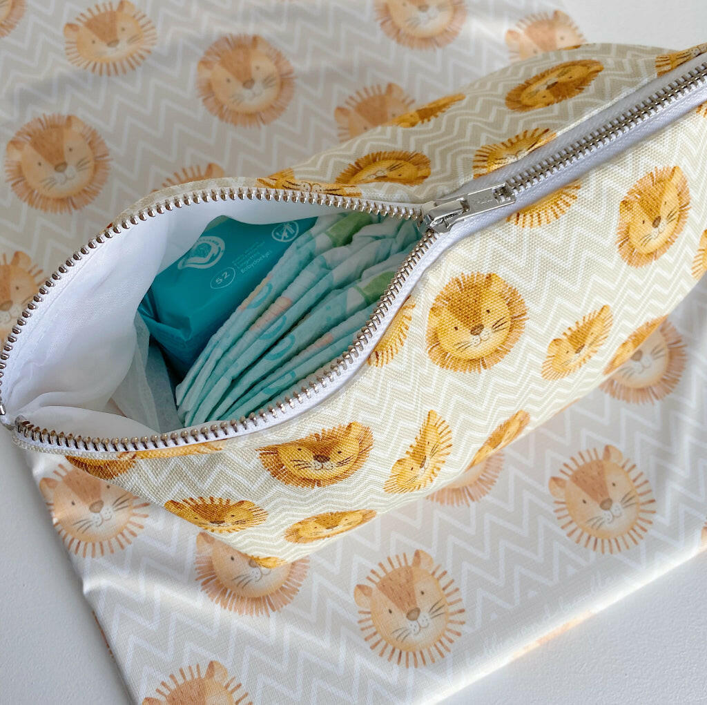 Nappy Wallet - Leo Lion Print