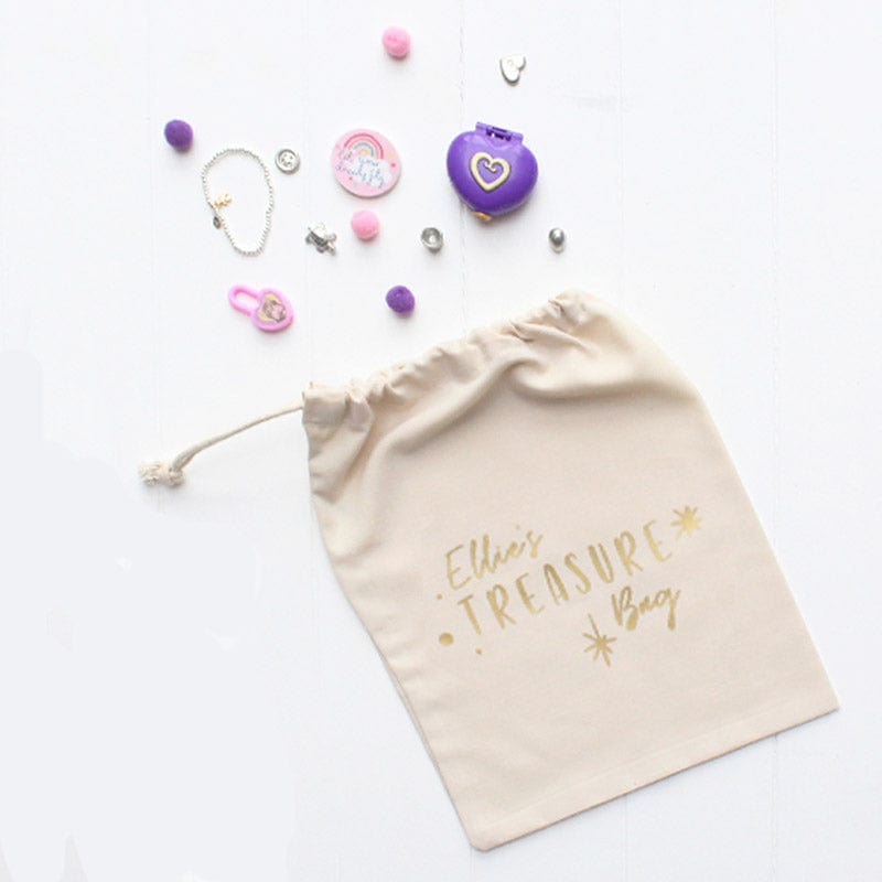 Personalised Children's Drawstring Treasure Bag