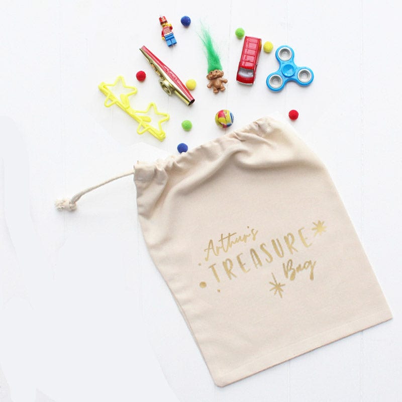 Personalised Children's Drawstring Treasure Bag