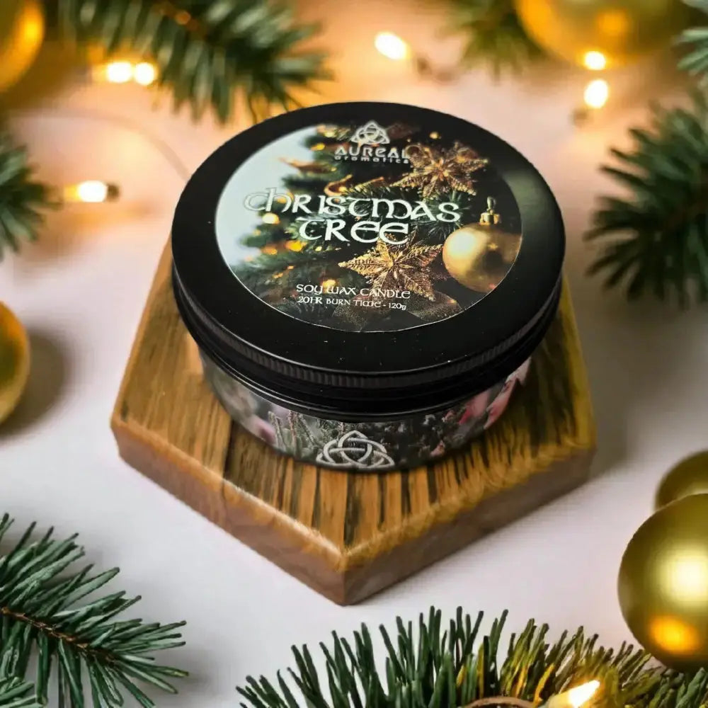 Christmas Tree Tin Candle