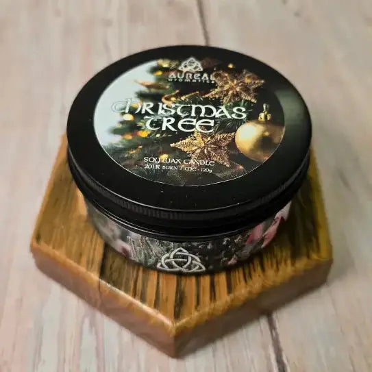 Christmas Tree Tin Candle