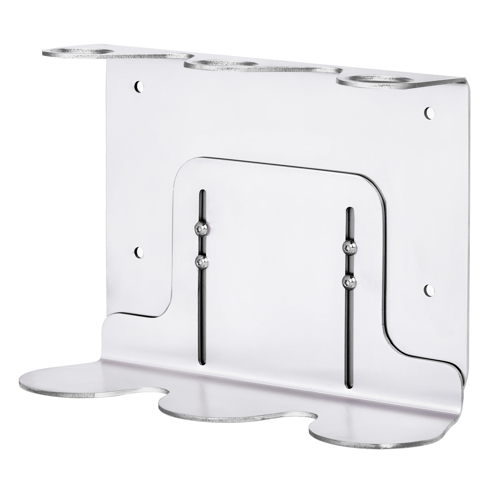 Chrome Triple Bottle Holder for Soap Dispensers