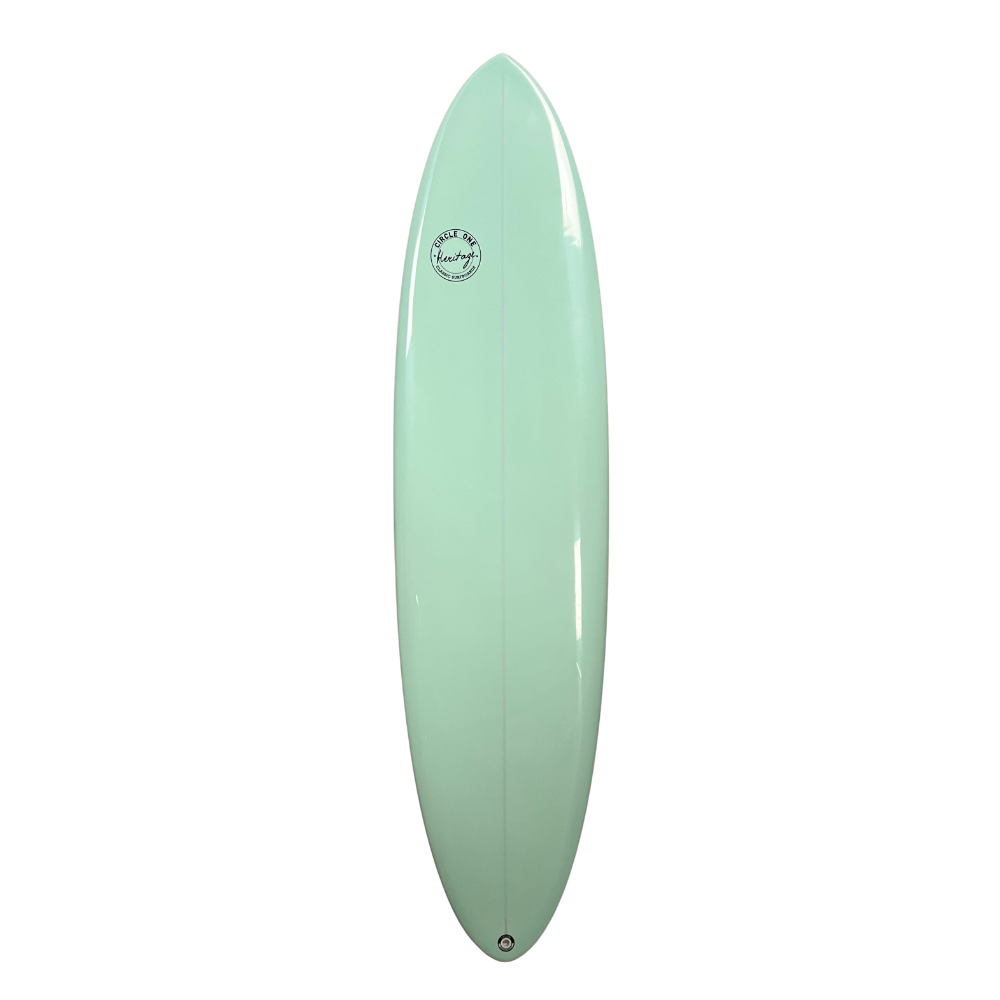 7' Heritage Round Tail Retro Egg Surfboard in Gloss Tint