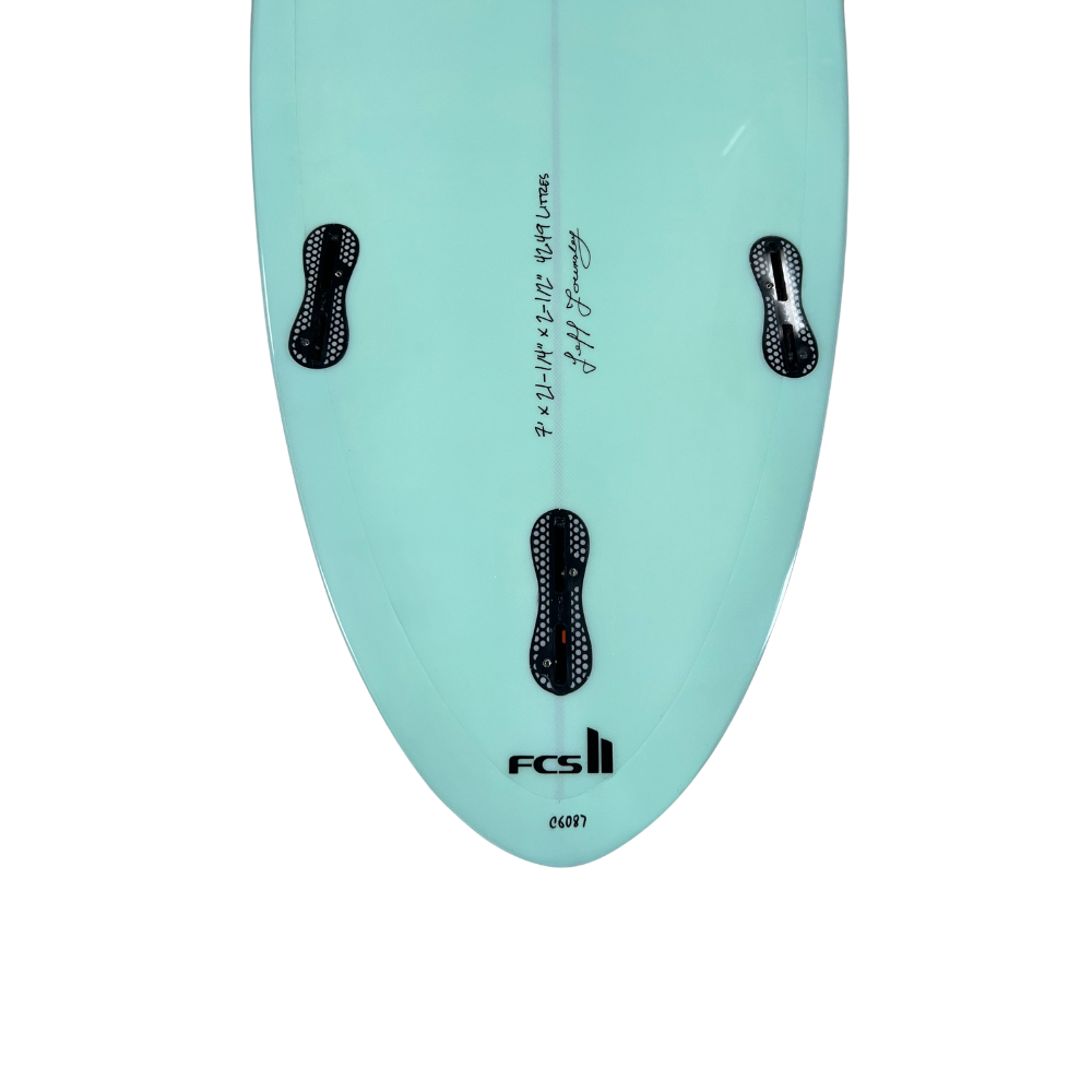 7' Heritage Round Tail Retro Egg Surfboard in Gloss Tint