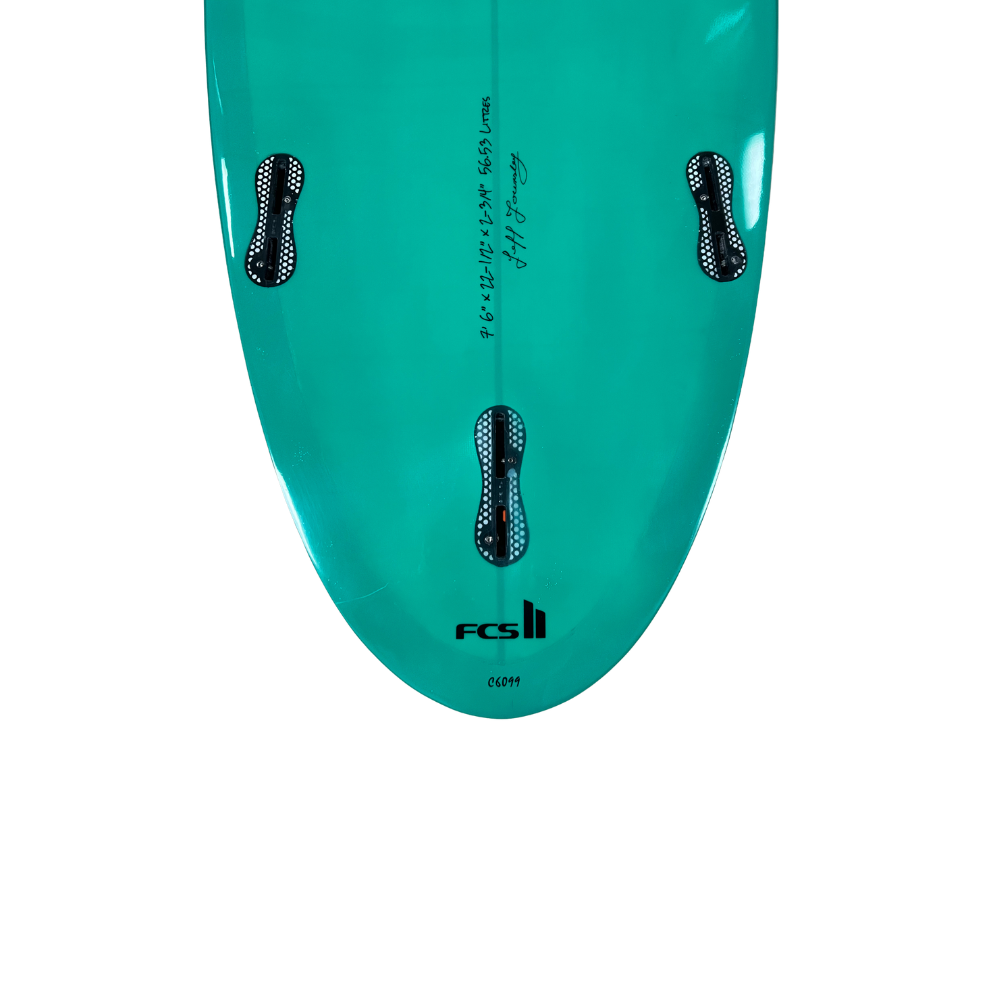 7' 6 Heritage Retro Mini Mal Surfboard in Gloss Tint
