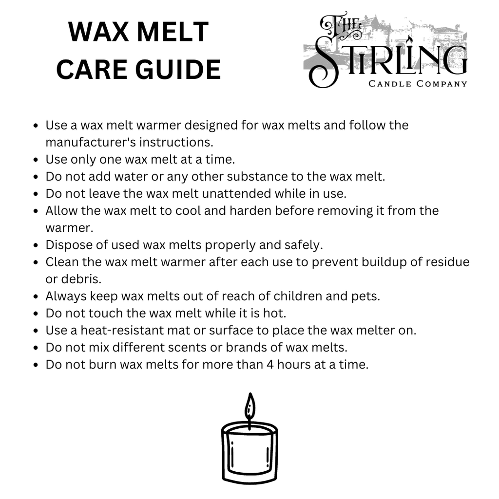 Snowflake Sparkle Wax Melt Clamshell