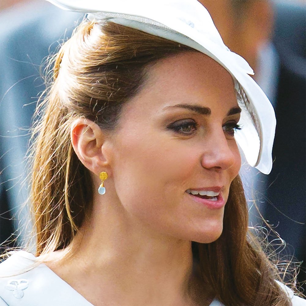 Classic Athena Drop Earrings in Moonstone