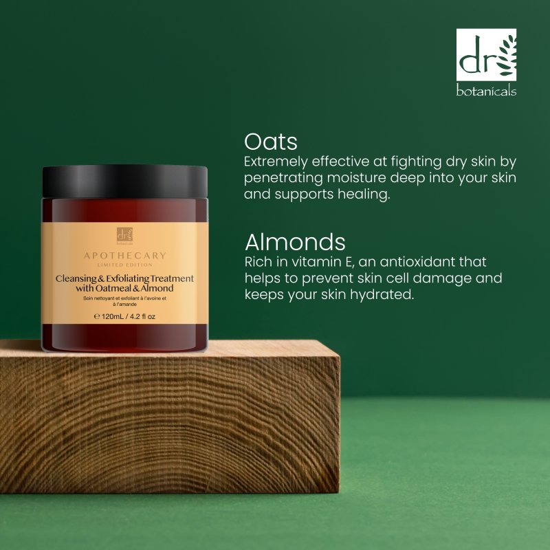 Gentle Oatmeal and Almond Cleansing Exfoliator 120ml