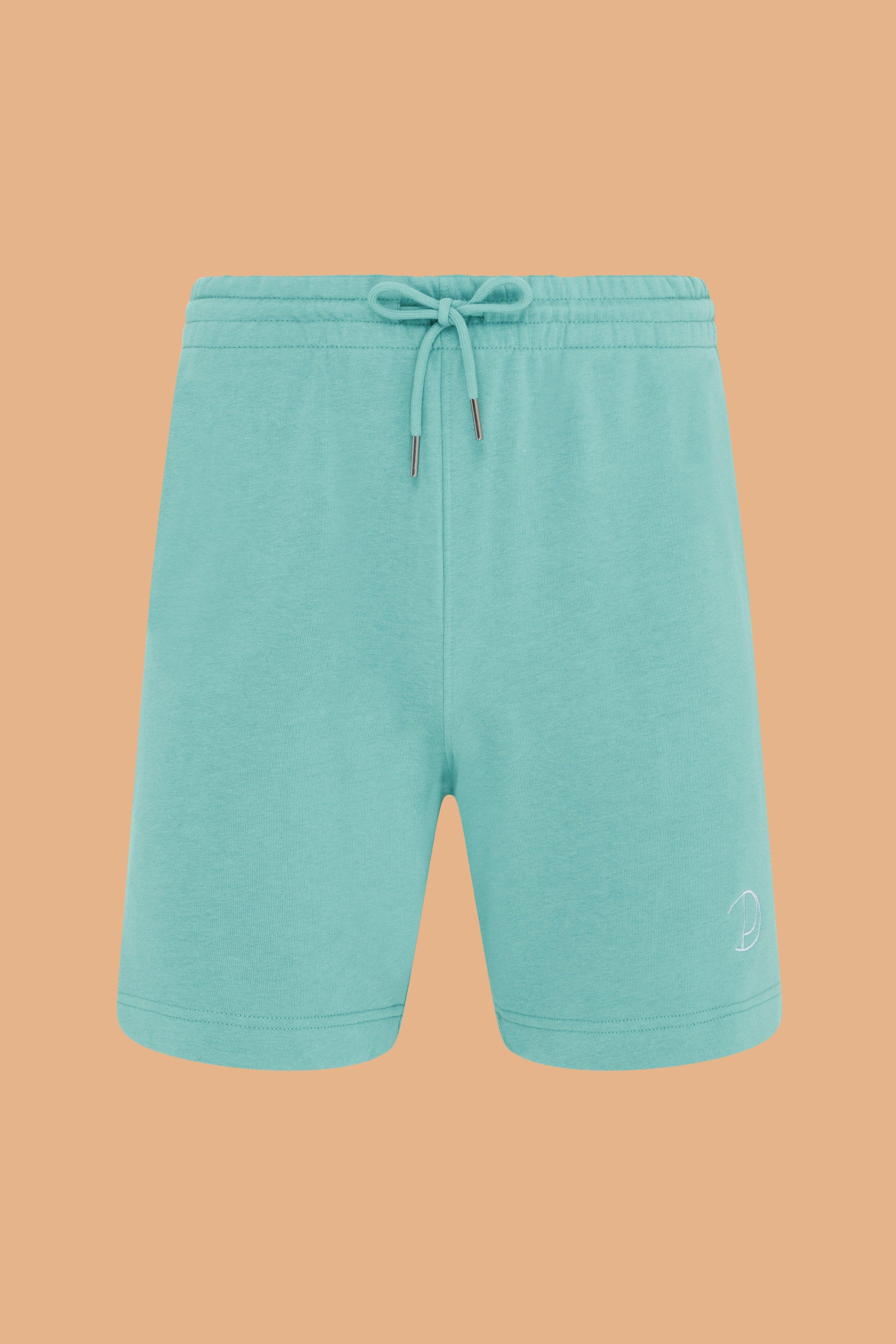 Embroidered P Shorts in Green