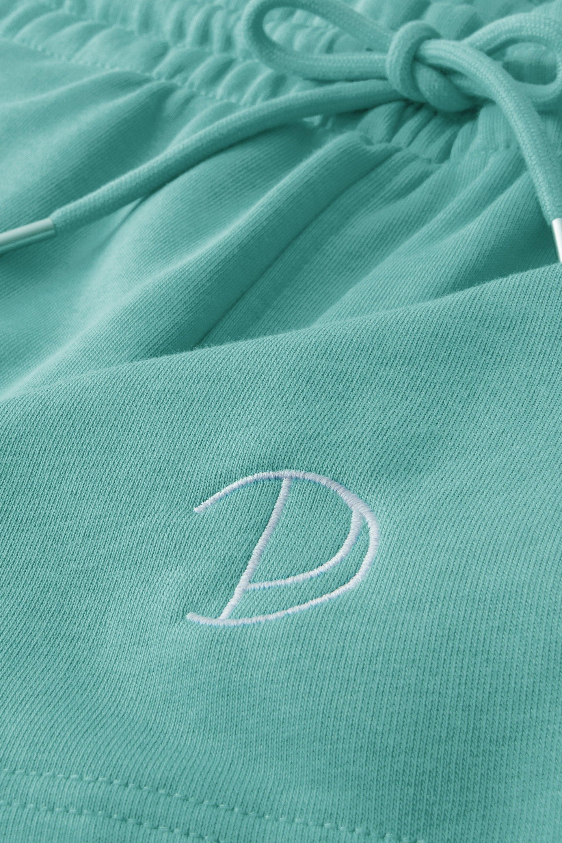 Embroidered P Shorts in Green