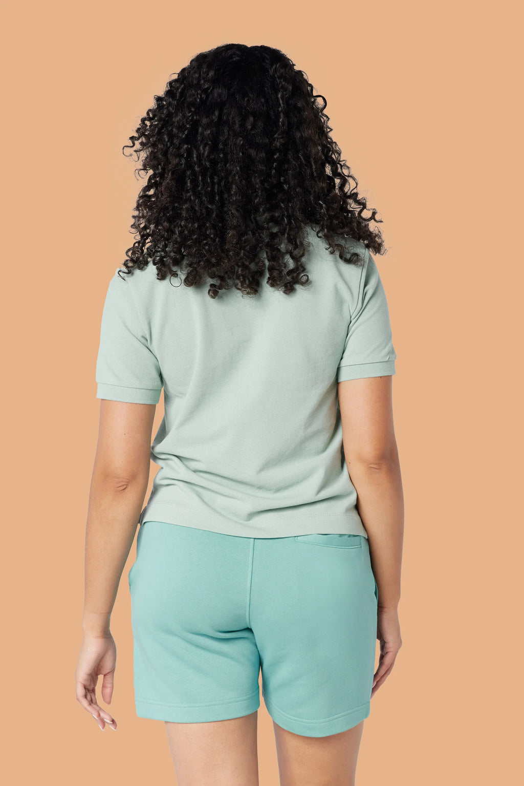 Embroidered P Shorts in Green