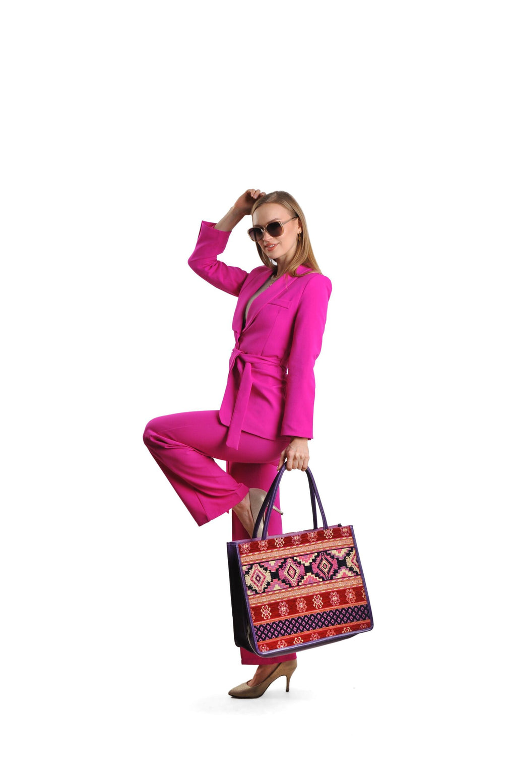 Luxurious Silk & Leather Tote Bag Clodagh – Handcrafted Elegance by Jkel at www.brixbailey.com