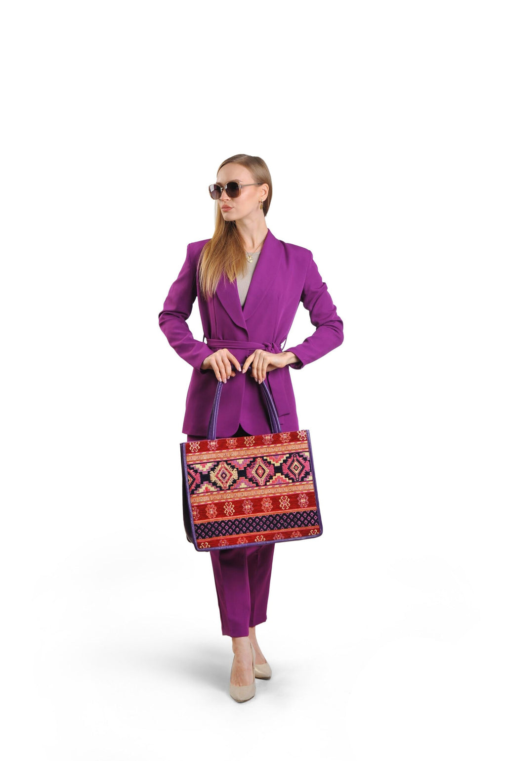 Luxury Silk & Leather Tote Bag – Spacious & Handcrafted by Jkel at www.brixbailey.com