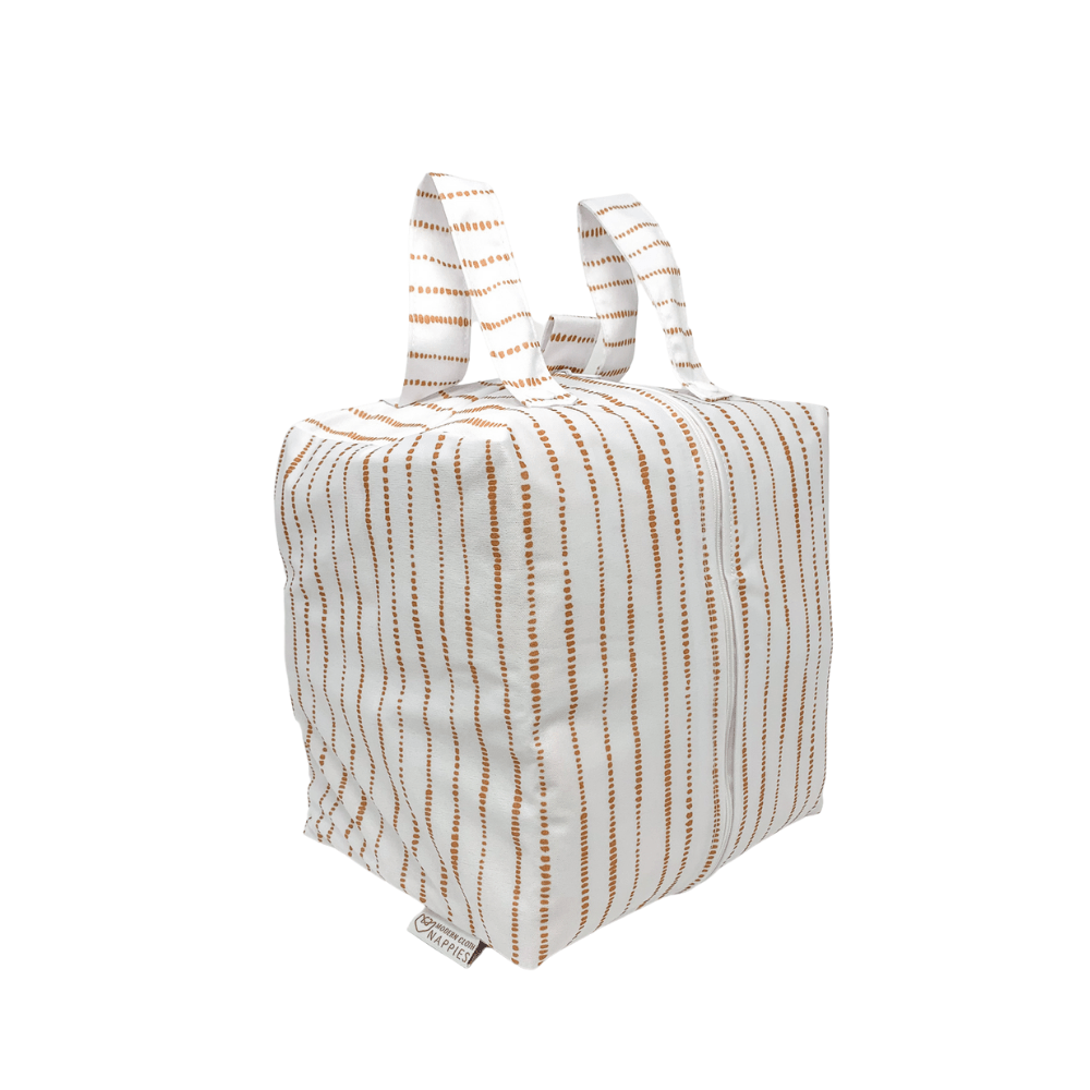Cloth Nappy Pod Dune White with Tan