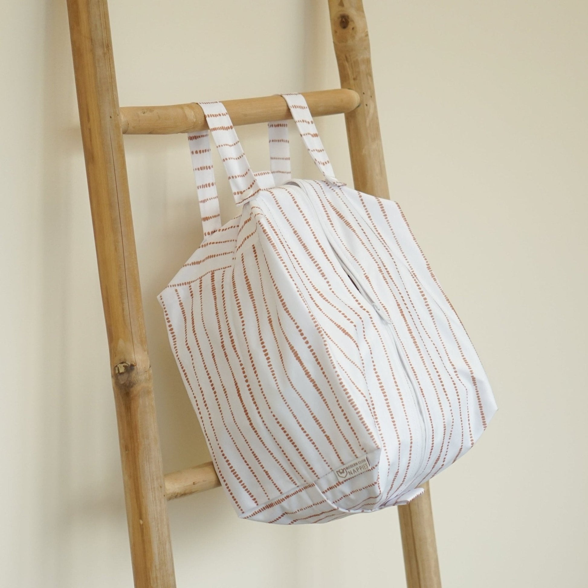 Cloth Nappy Pod Dune White with Tan