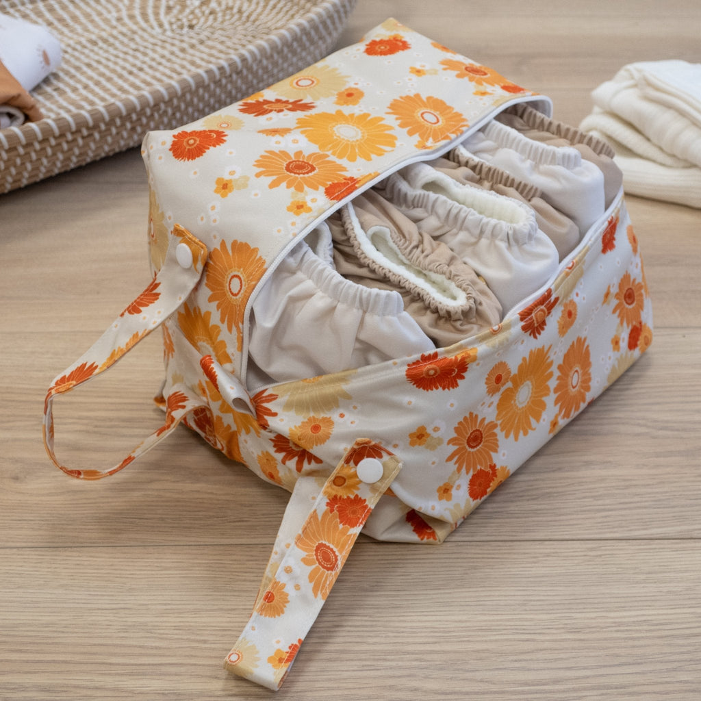 Flower Child Cloth Nappy Pod Storage Organiser