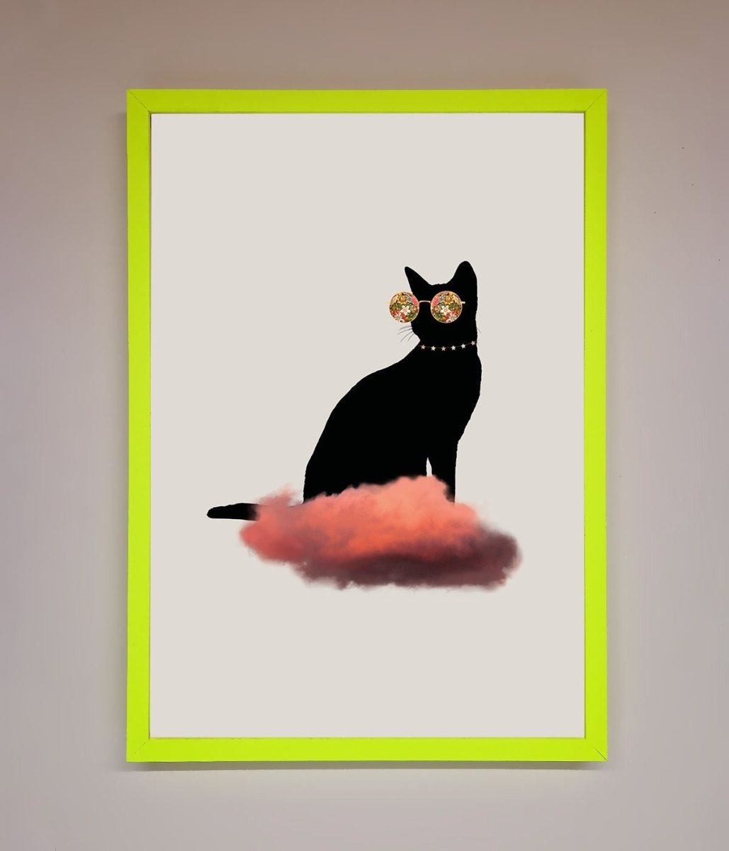 Cloud Cat Framed Poster