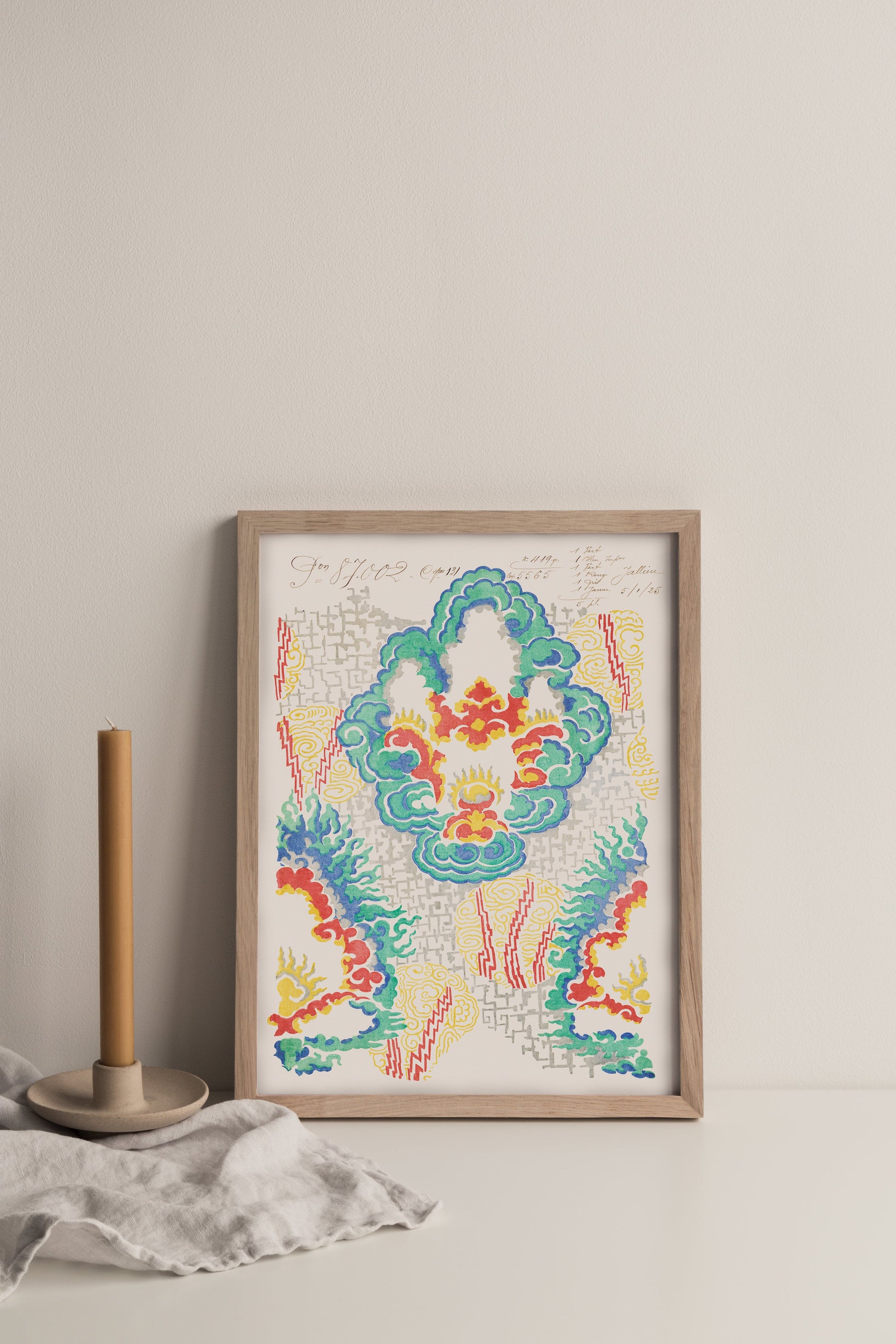 Cloud Bursting Vintage Archive Poster Print