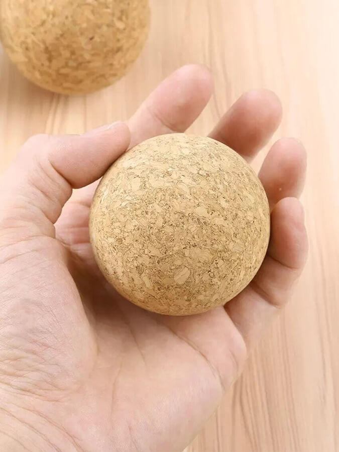 Cork Massage Ball Four Pack