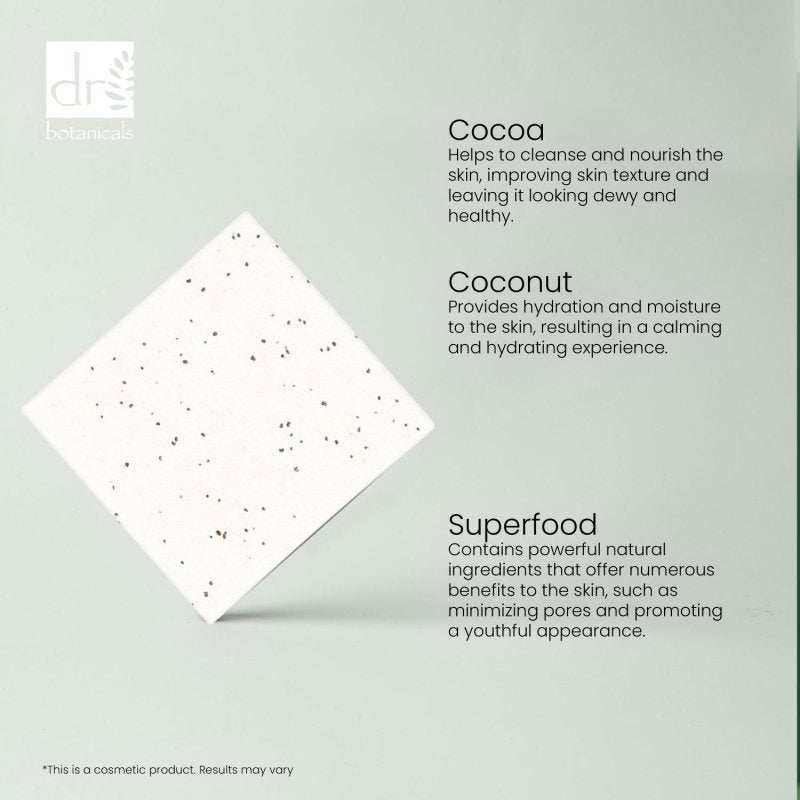 Cocoa and Coconut Superfood Facial Cleansing Bar 100g