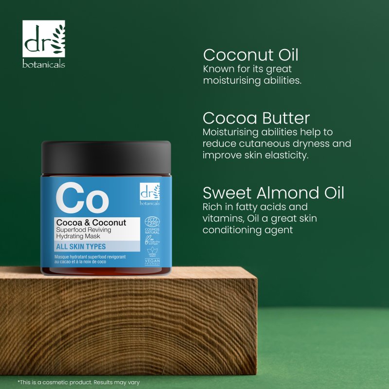Cocoa and Coconut Superfood Reviving Hydrating Mask 60ml