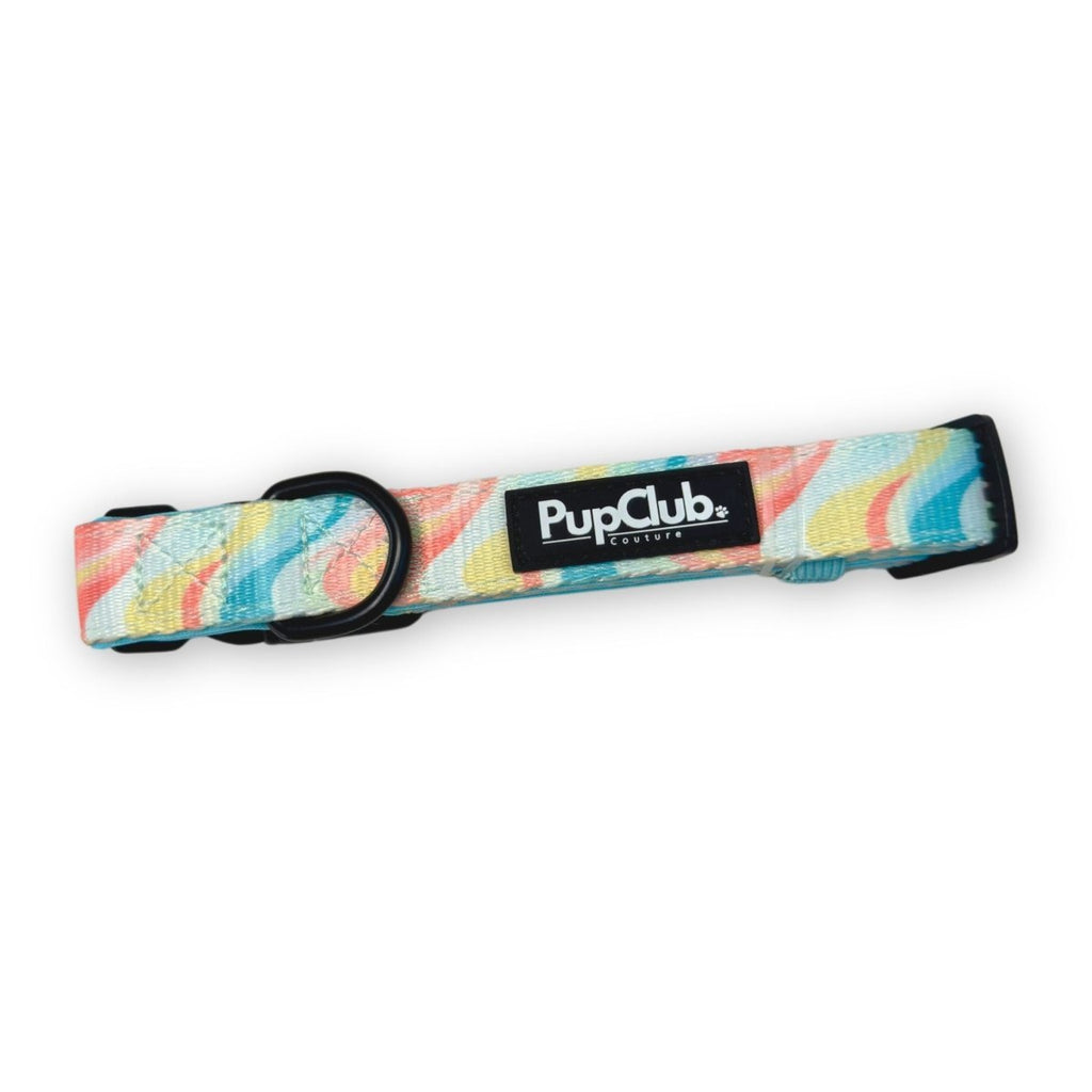 Pastel Waves Dog Collar