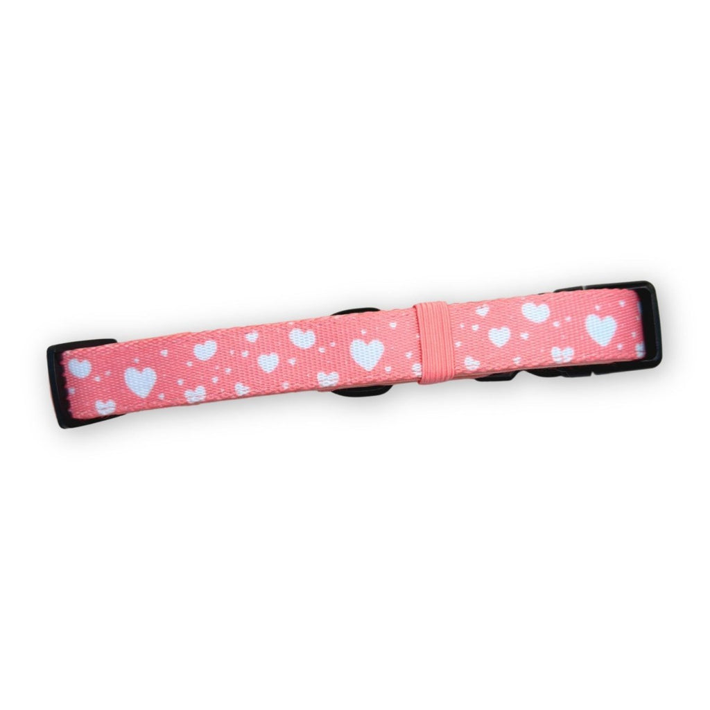 Peachy Heart Dog Collar