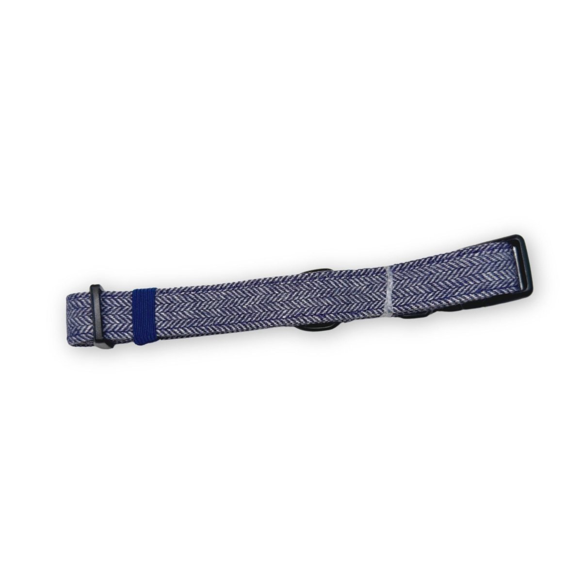 Blue Tweed Dog Collar