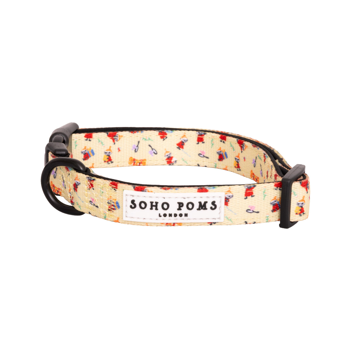 Yellow Sunrise Dogs Padded Collar with Moomins Print