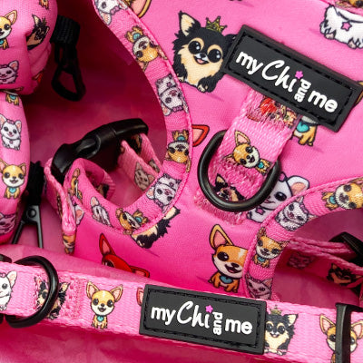 Signature Pink Chihuahua Print Collar for Small Dogs