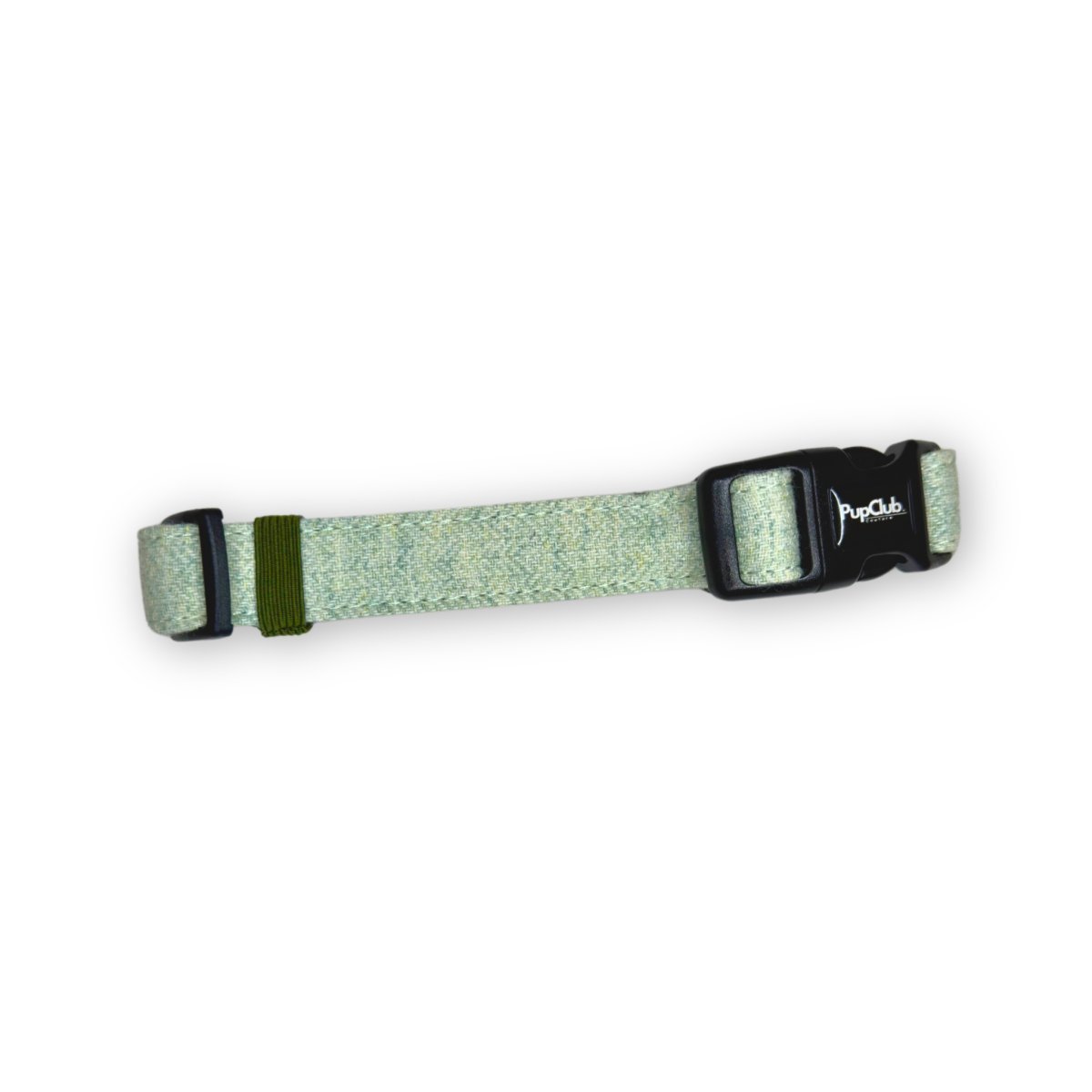 Sage Green Tweed Dog Collar
