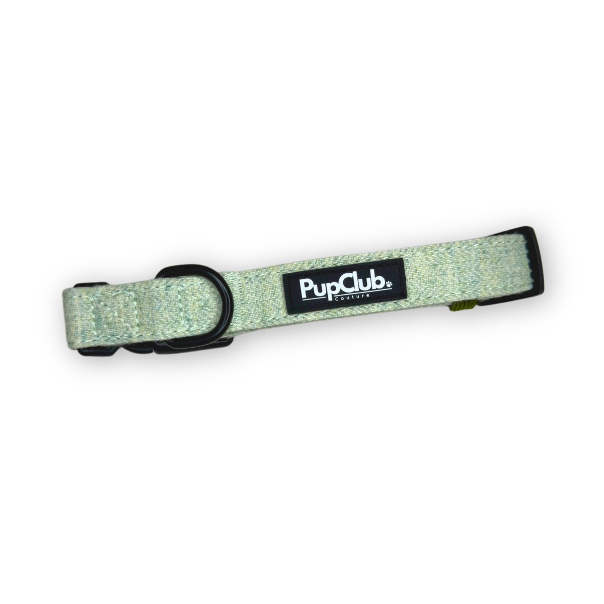 Sage Green Tweed Dog Collar