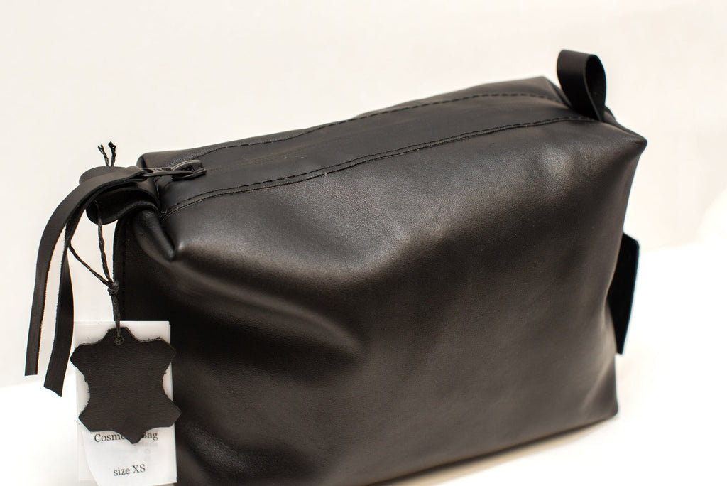 Handmade Leather Cosmetic Bag by Zelma Kraft – Elegant & Durable by Zelma Kraft at brixbailey.com