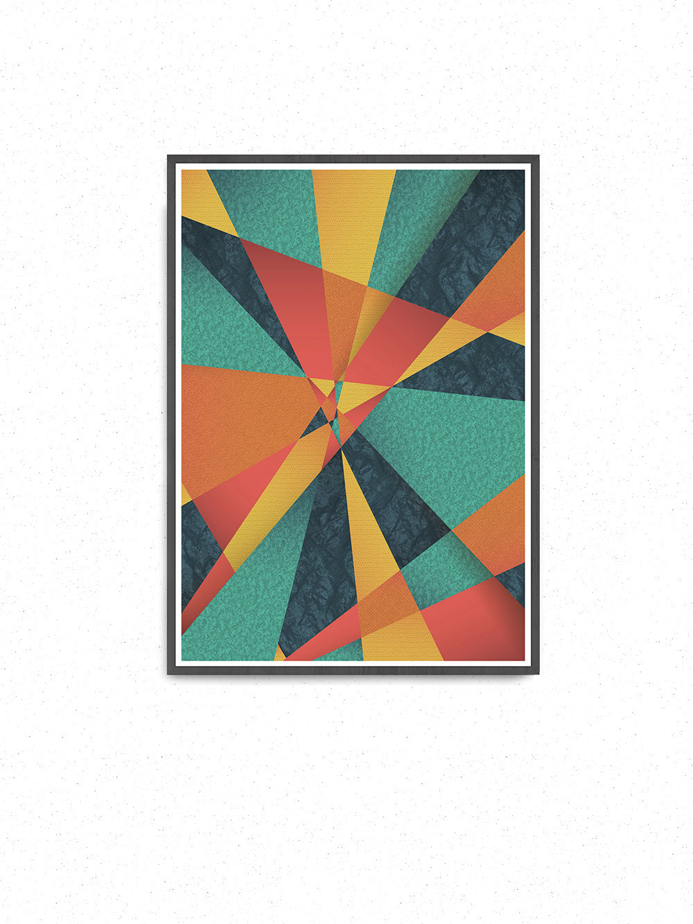 Colour Web Geometric Art Print