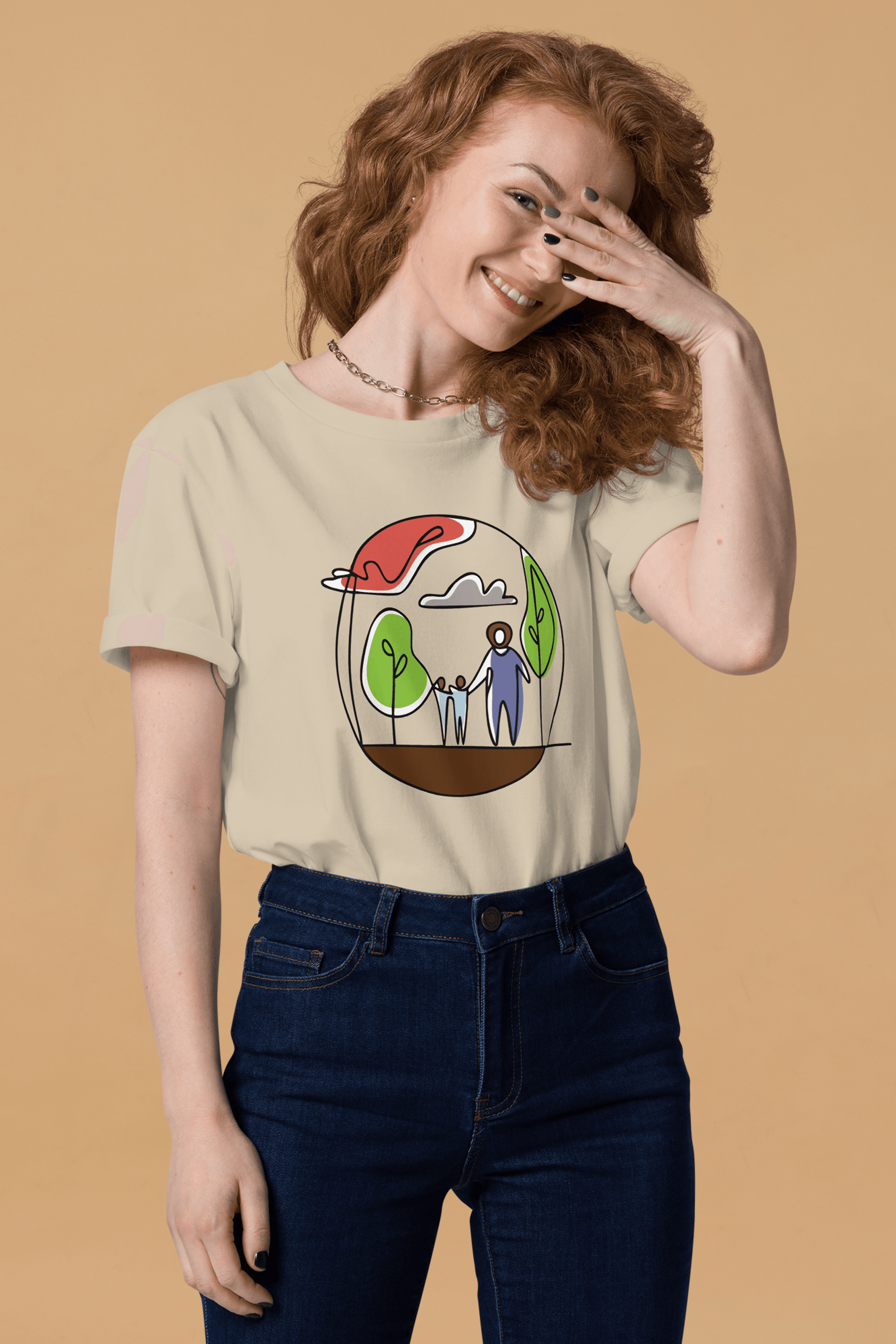 Rainforest Community T-Shirt in Desert Dust