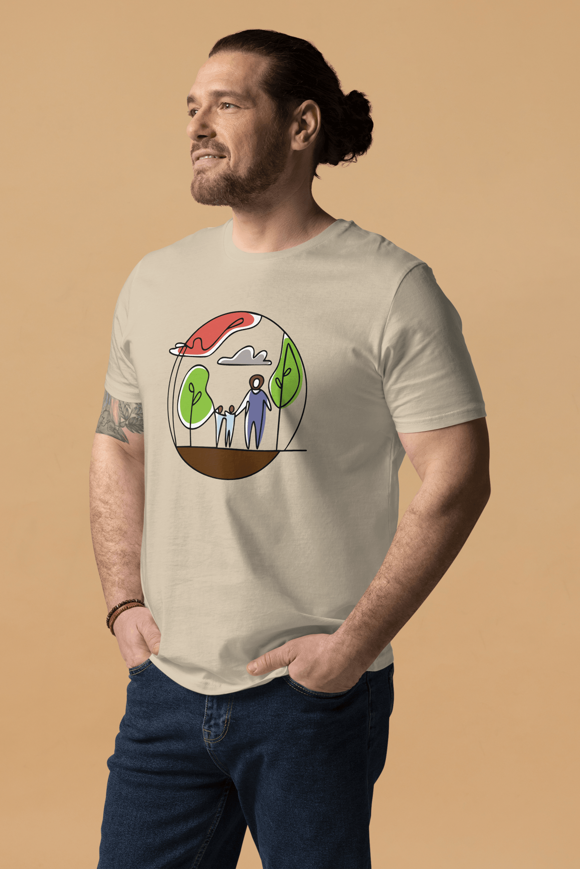 Rainforest Community T-Shirt in Desert Dust