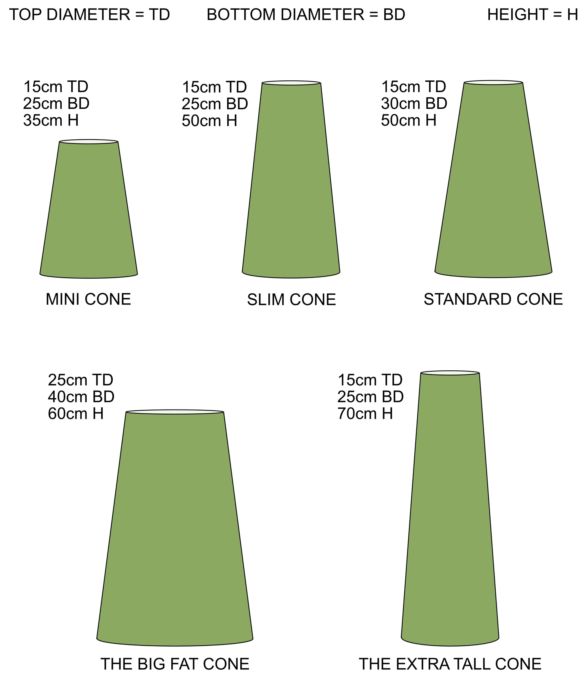 Cream Velvet cone lampshade, extra tall lampshade