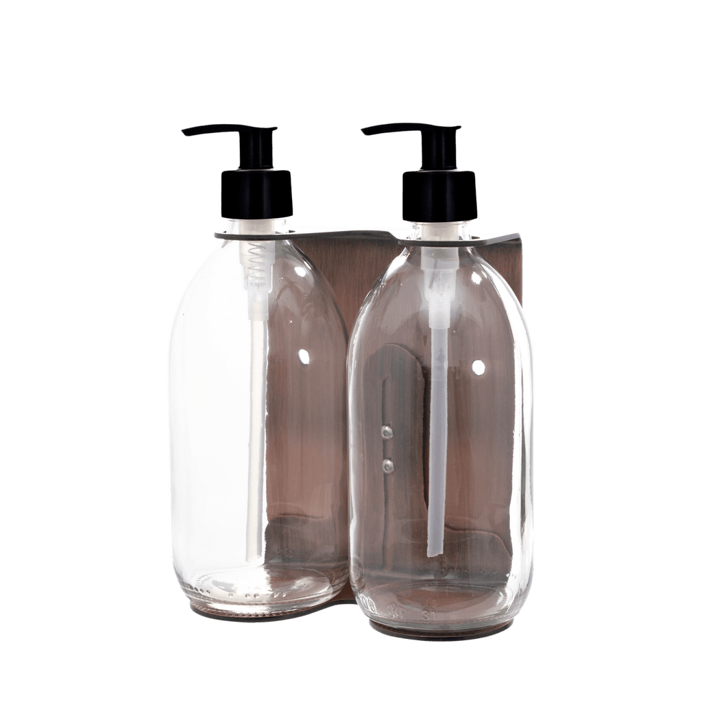 Copper Double Wall Mounted Soap Dispenser