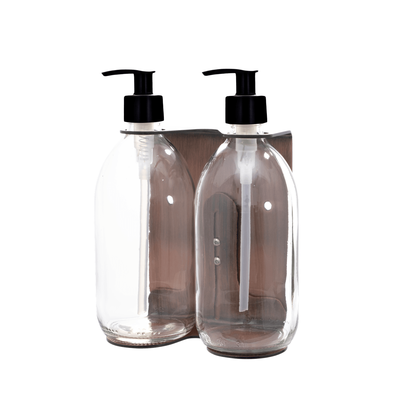 Copper Double Wall Mounted Soap Dispenser