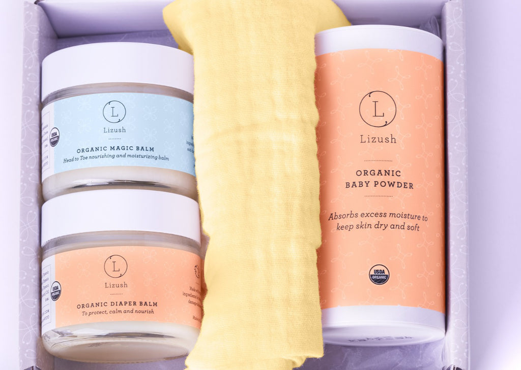 Small Organic New baby Gift Set - Welcome Little One!